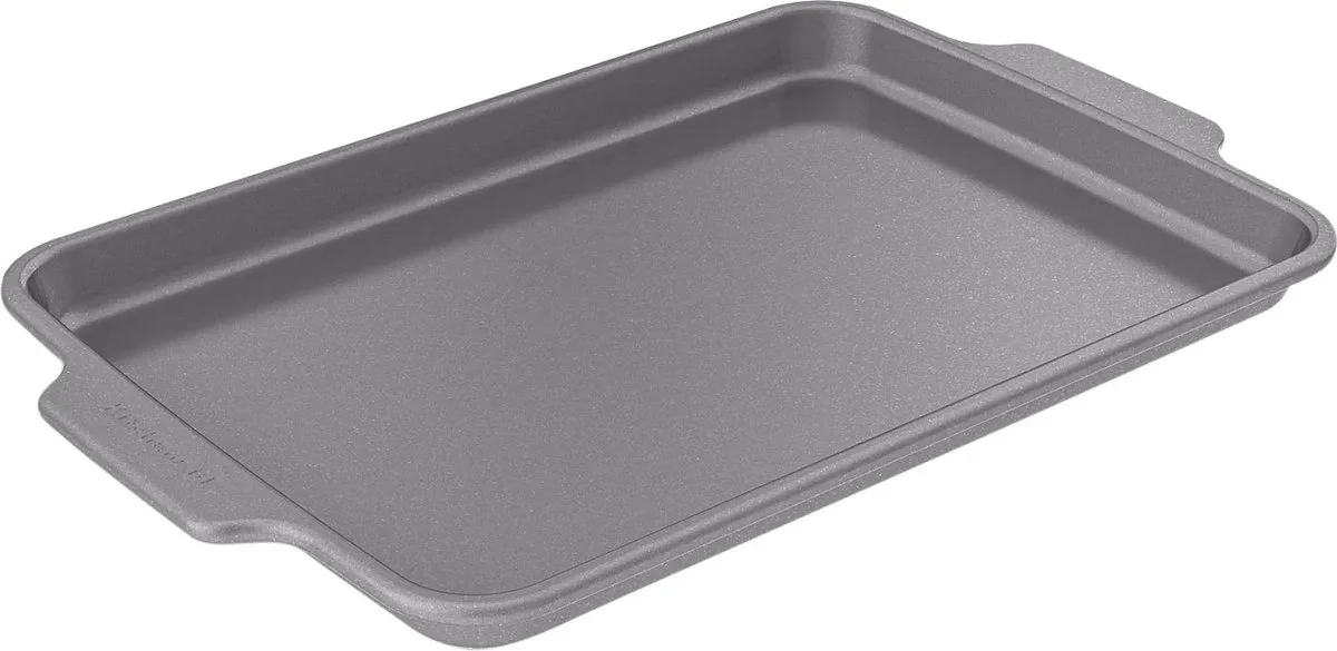 Bakplaat 33x22,5cm - PFAS-vrije antikleeflaag - Gealuminiseerd Staal - Ovenbestendig tot 230°C van KitchenAid in Grijs – productfoto