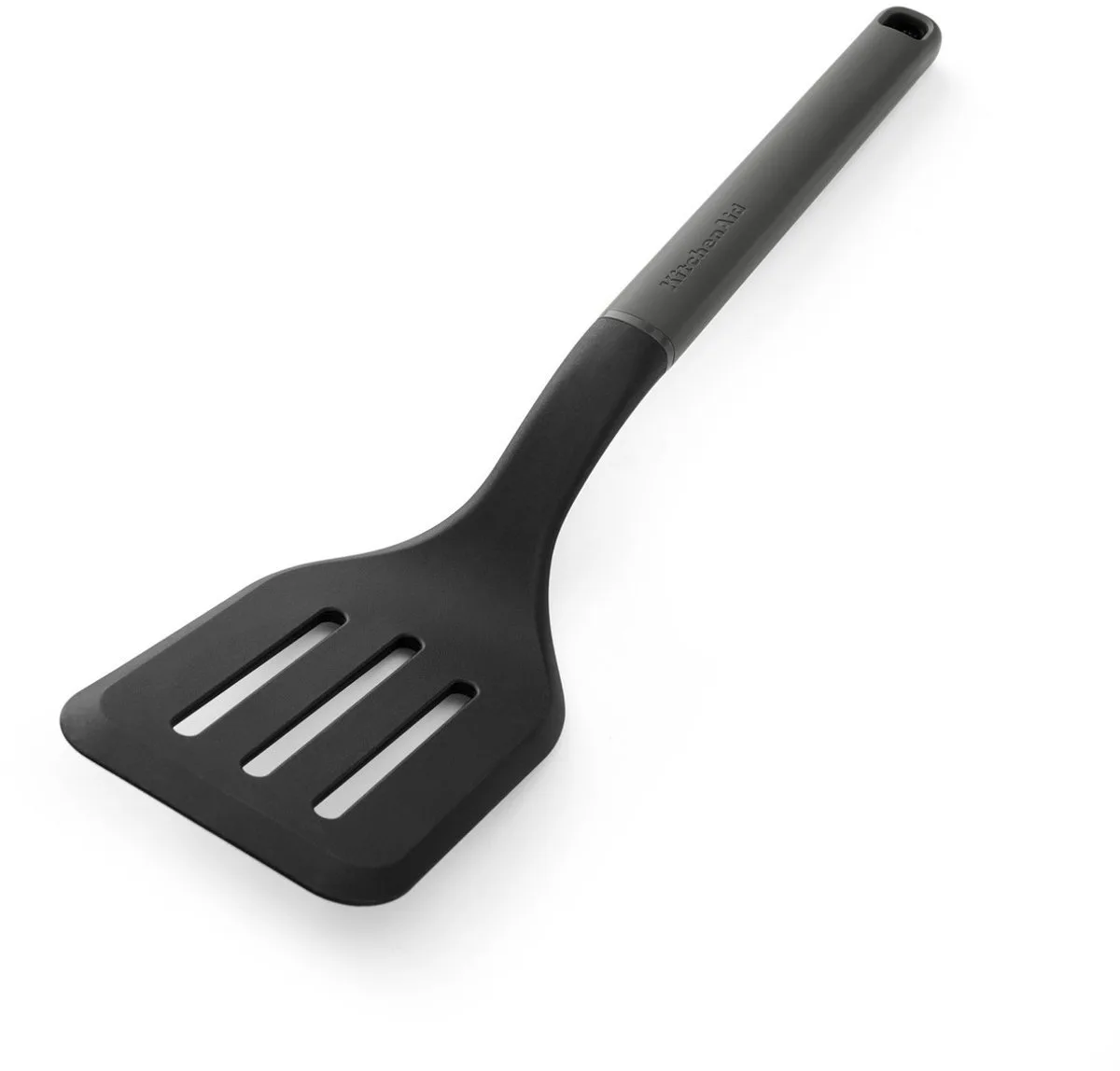 Bakspatel met Sleuven, 34 cm, Kunststof/Nylon van KitchenAid in Grijs – productfoto