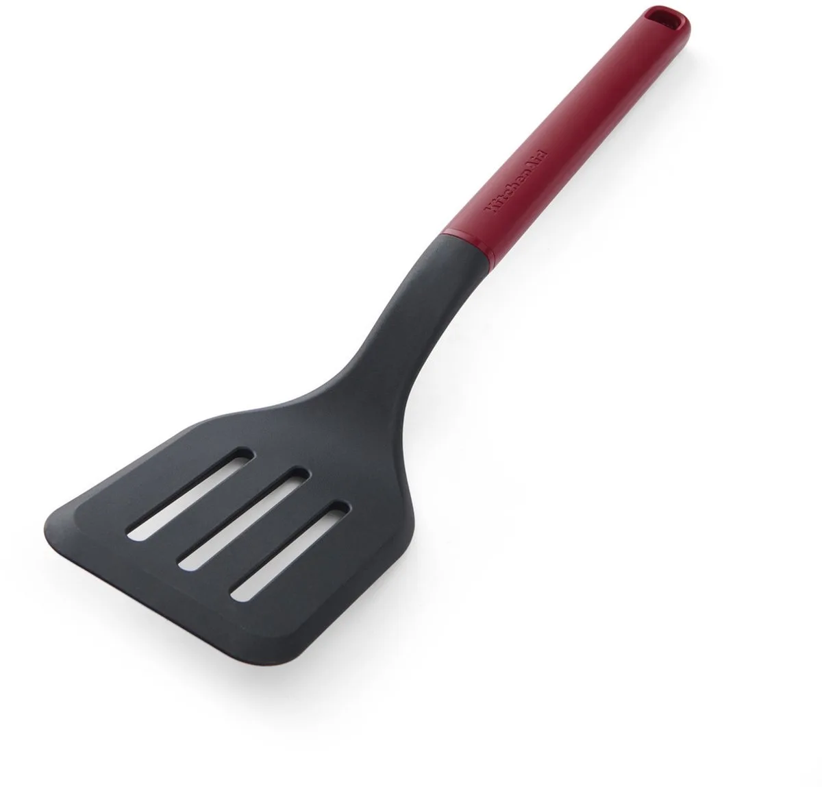 Bakspatel met Sleuven, 34 cm, Kunststof/Nylon van KitchenAid in Rood – productfoto