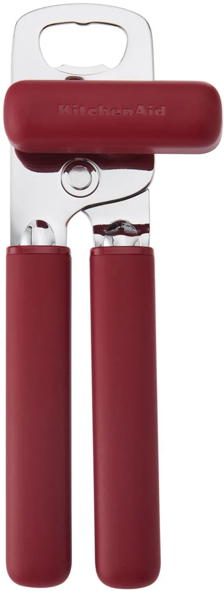 Blikopener, 20 cm, Multifunctioneel, Kunststof/RVS van KitchenAid in Rood – productfoto