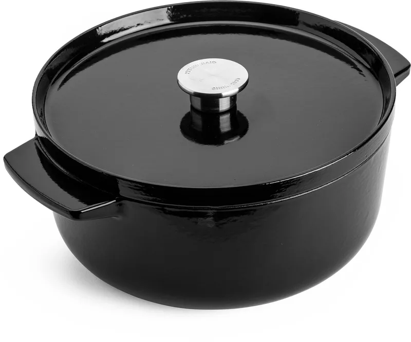 braadpan 26cm - geëmailleerd gietijzer - onyx zwart - rond by KitchenAid in Onyx_black – product photo