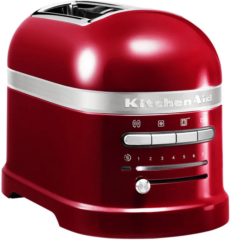 Broodrooster - Artisan - 5KMT2204ECA - Toaster met 2 sleuven en verwijderbaar kruimelbakje by KitchenAid in Appelrood – product photo