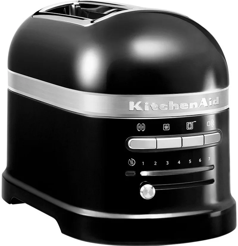 Broodrooster - Artisan - Toaster voor 2 sneden met tostiklem - 7 bruiningsniveaus en bagelfunctie - Onyxzwart by KitchenAid in Onyx Black – product photo