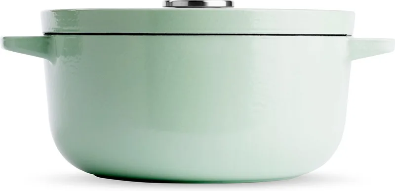 Cast Iron Casserole pan - 22cm - 5,2L - pistache by KitchenAid in Green – product photo 1 of 2
