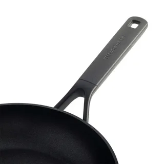 Classic Forged Aluminium koekenpan ø30cm - inductie - anti-aanbak - PFAS-vrij de KitchenAid en Noir – photo produit 4 sur 5