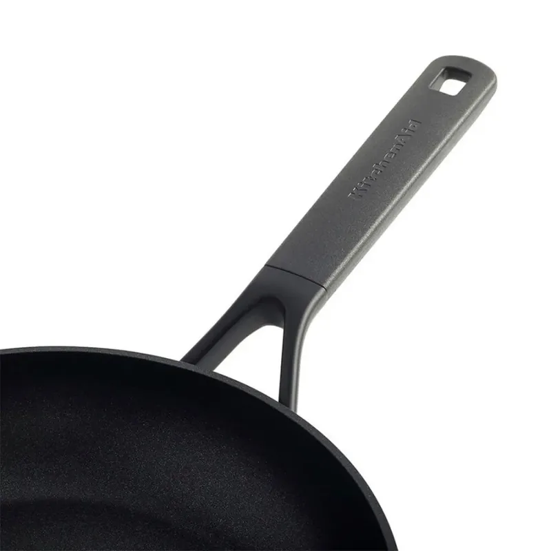 Classic Forged Aluminium koekenpan ø30cm - inductie - anti-aanbak - PFAS-vrij de KitchenAid en Noir – photo produit 4 sur 5