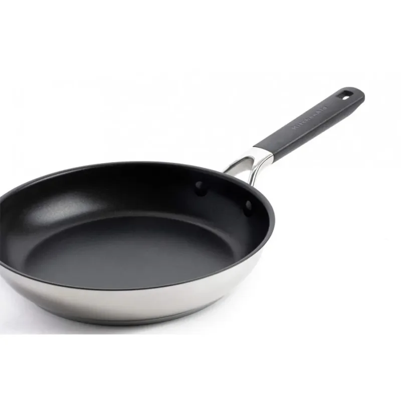 Classic Stainless Steel koekenpan - ø20cm - RVS - inductie - anti-aanbak de KitchenAid en Argent – photo produit 5 sur 5