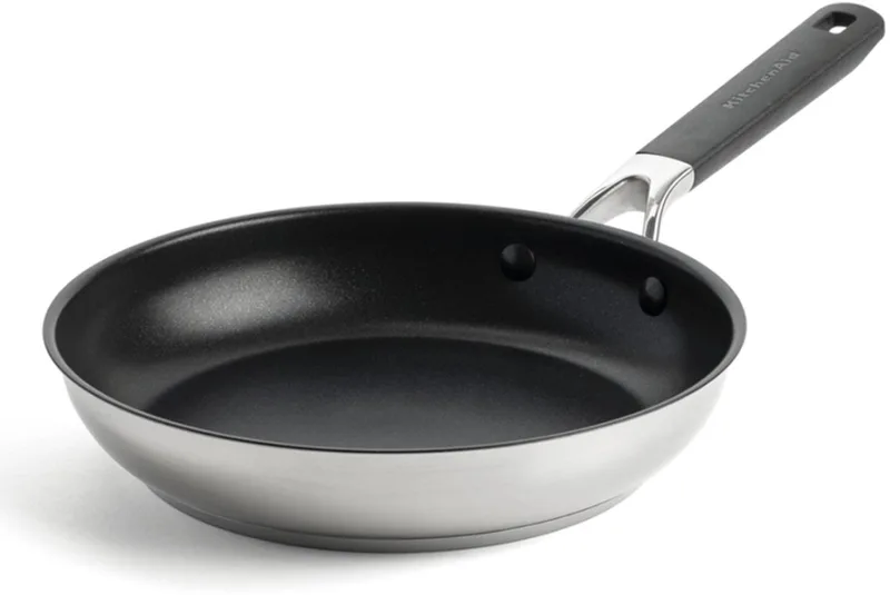 Classic Stainless Steel koekenpan ø24cm - RVS - inductie - anti-aanbak by KitchenAid in Silver – product photo