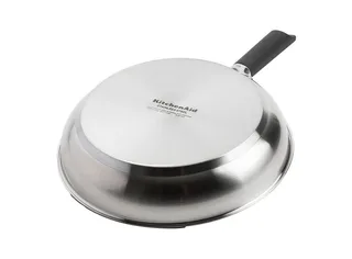 Classic Stainless Steel koekenpannenset 2-delig ø24+28cm - RVS - inductie by KitchenAid in Silver – product photo 2 of 5