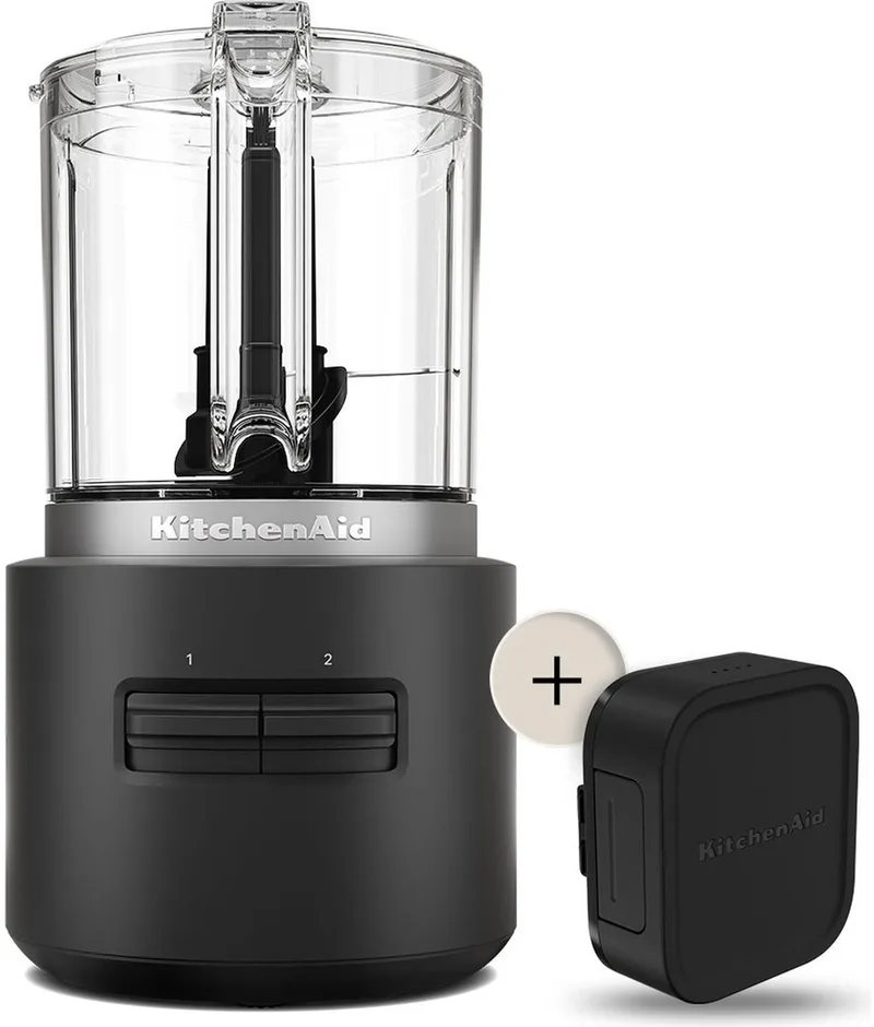 Go 5KFCR531BM - Hakmolen - Draadloos - Mat Zwart de KitchenAid en Matte Black – photo produit