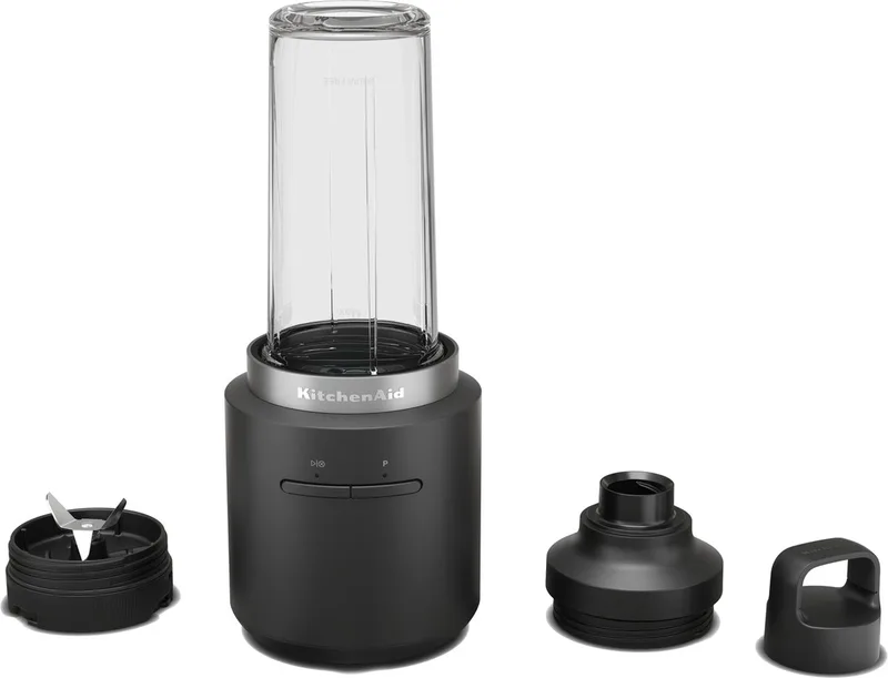 Go 5KSBR256BM - Blender - 0.5 L - Draagbaar en Draadloos by KitchenAid in Mat zwart met batterij – product photo