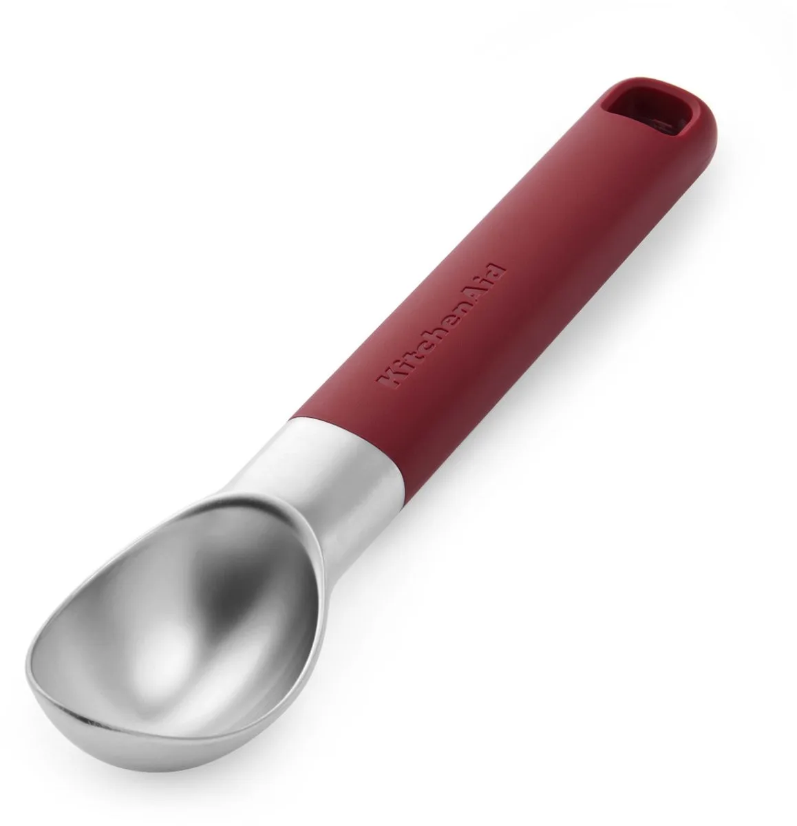 Ijsschep, 21 cm, Kunststof/RVS von KitchenAid in Rot – Produktfoto