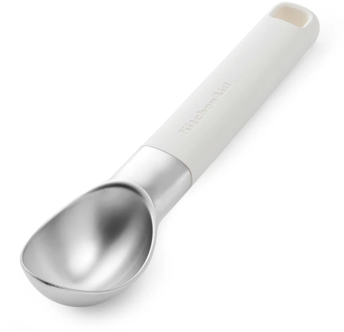 Ijsschep, 21 cm, Kunststof/RVS fra KitchenAid i Hvid – produktbillede