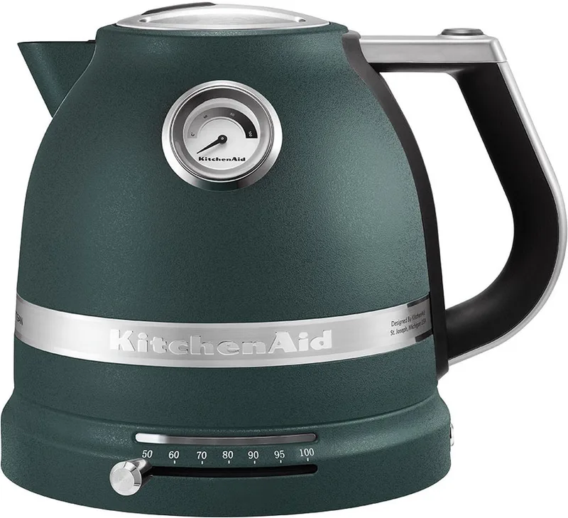 KitchenAid 5KEK1522EPP Artisan - Waterkoker - 1,5L - 2400W - Pebbled palm de KitchenAid en Benzinekleur – photo produit