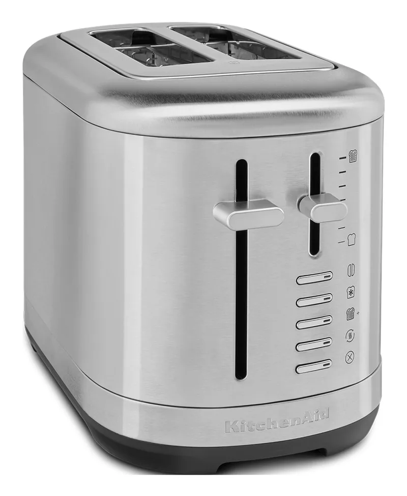 KitchenAid 5KMT2109ESX - Broodrooster - 2 Sleuven - 1100 W - Inclusief kruimellade van KitchenAid in Rvs – productfoto
