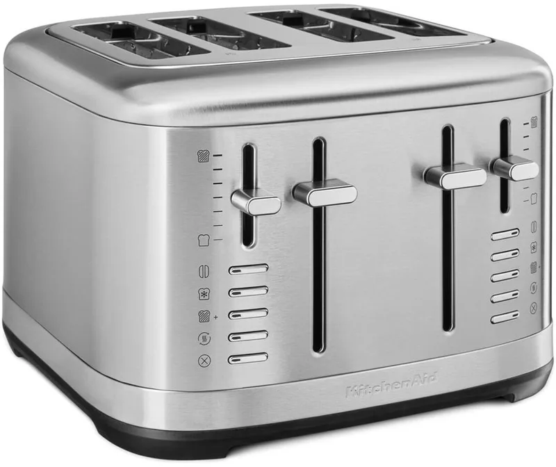 KitchenAid 5KMT4109ESX - Broodrooster - RVS - 4 Sleuven - 7 Bruiningstanden de KitchenAid en Roestvrijstaal – photo produit
