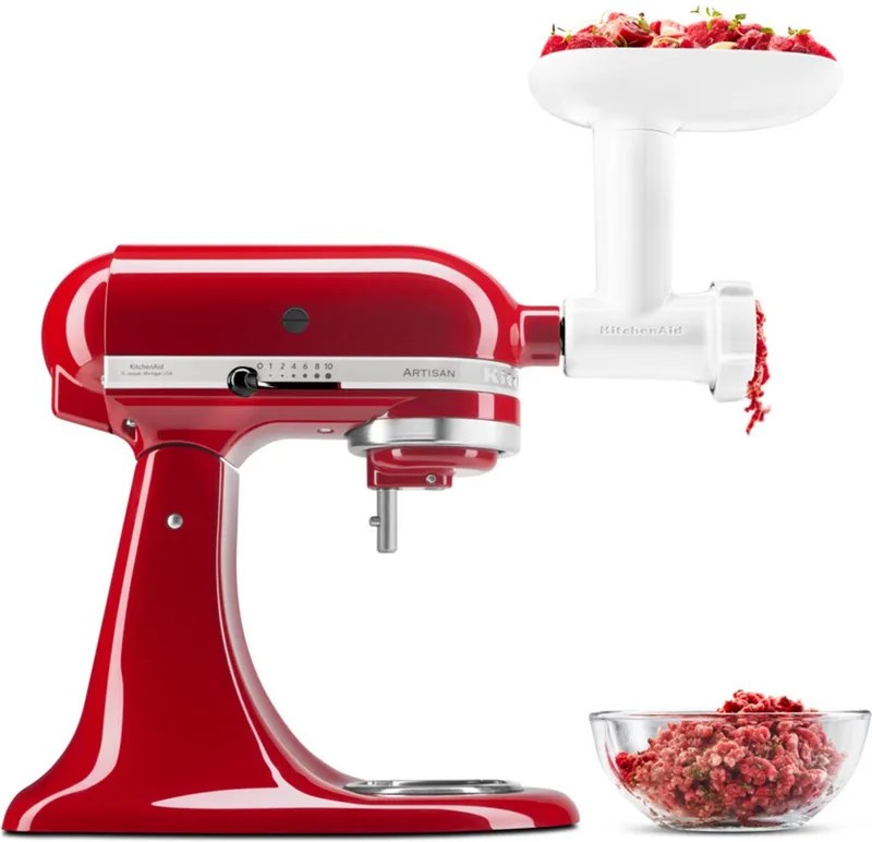 Kitchenaid 5KSMFGA - Hakmolen - Vleesmolen de KitchenAid en Blanc – photo produit