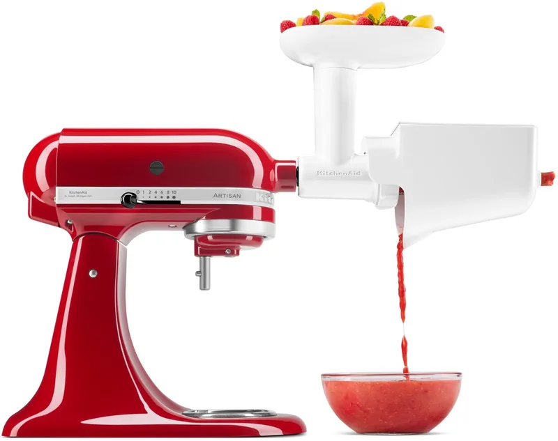 Kitchenaid 5KSMFVSFGA - Hakmolen - Fruit en groentezeef set by KitchenAid in White – product photo