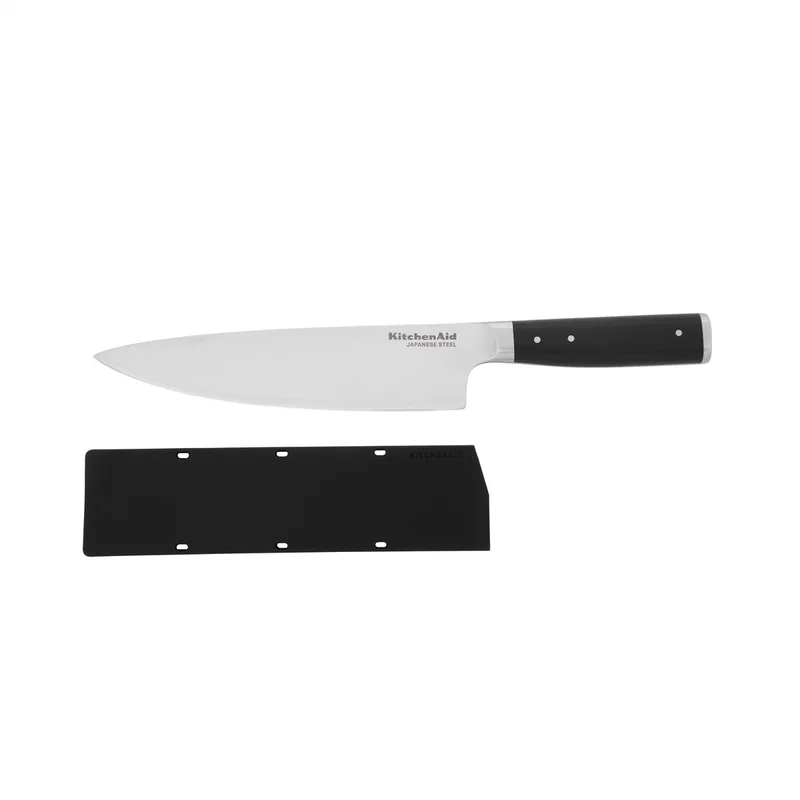 Koksmes Gourmet 20 cm + Gratis mesbeschermer by KitchenAid in Black – product photo