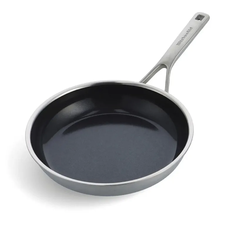 Multi-Ply koekenpan ø20cm - RVS - inductie - anti-aanbak - PFAS-vrij by KitchenAid in Silver – product photo 2 of 3