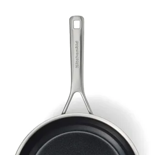 Multi-Ply koekenpannenset 2-delig ø24+28cm - RVS - inductie - anti-aanbak - PFAS-vrij de KitchenAid en Zilver 24 – 28 cm – photo produit 4 sur 5