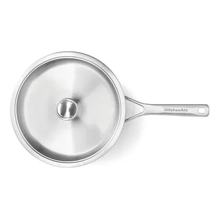 Schmorpfanne KitchenAid mit Glasdeckel von KitchenAid in Silber – Produktfoto 3 von 5