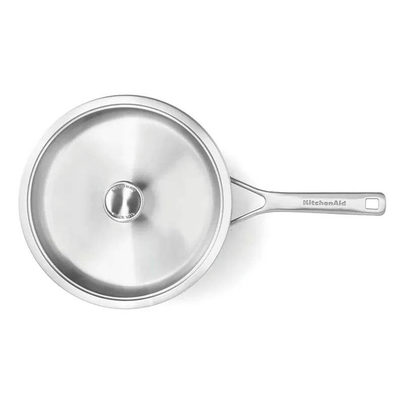 Schmorpfanne KitchenAid mit Glasdeckel von KitchenAid in Silber – Produktfoto 3 von 5