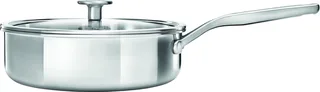 Schmorpfanne KitchenAid mit Glasdeckel von KitchenAid in Silber – Produktfoto 1 von 5
