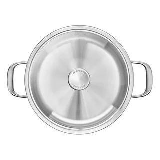 Multi-Ply RVS Kookpan - ø24 cm - 4,9L - inductie - PFAS-vrij by KitchenAid in Silver – product photo 2 of 5