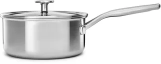 Multi-Ply RVS Steelpan - ø20cm - 3,1L - met glazen deksel - inductie - PFAS-vrij by KitchenAid in Silver – product photo 1 of 5