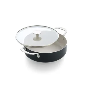 Open - Hapjespan met handvatten - 24 cm - Alle Warmtebronnen by KitchenAid in Black – product photo 4 of 4