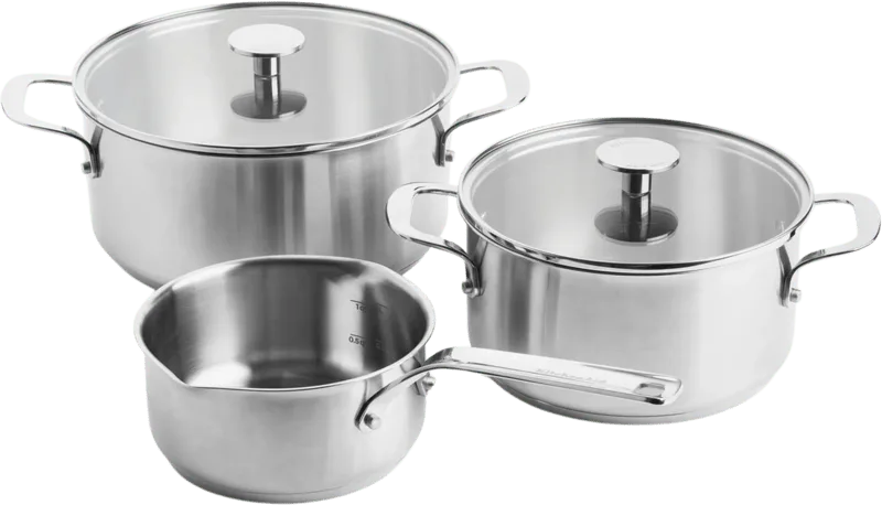 rvs Pannenset 3-delig by KitchenAid – product photo