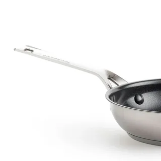 Stainless Steel Koekenpan 24cm - PFAS-vrije antikleeflaag - Koekenpan inductie - Keramische pan - Ovenbestendig tot 160°C - Zilver de KitchenAid en Argent – photo produit 3 sur 5