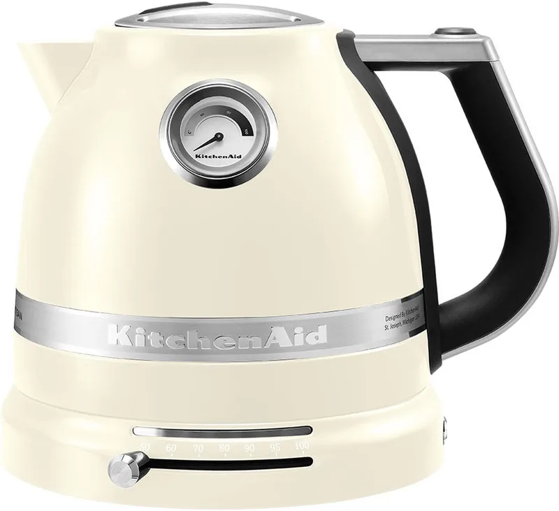 Waterkoker Artisan - Amandelwit - 5KEK1522EAC - TEMPERATUURREGELING 1,5L fra KitchenAid i Hvid – produktbillede