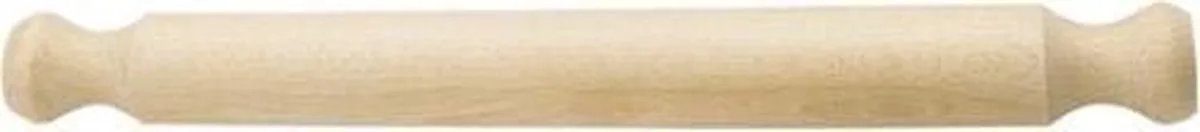 Deegroller / rolstok hout - 40cm van KitchenCraft in Bruin – productfoto