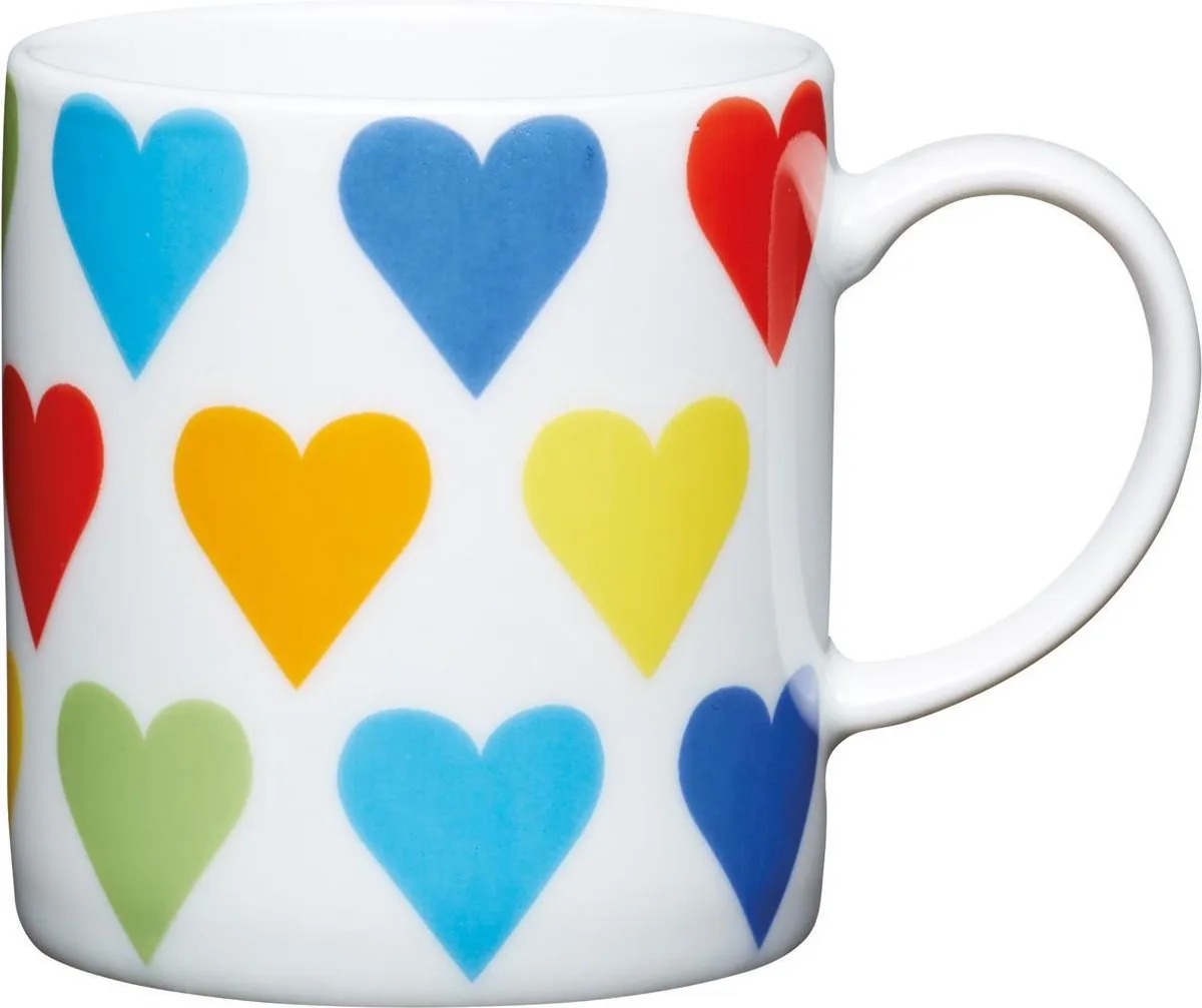 Espresso Kopje - Hart - 80ml van KitchenCraft in Meerkleurig – productfoto