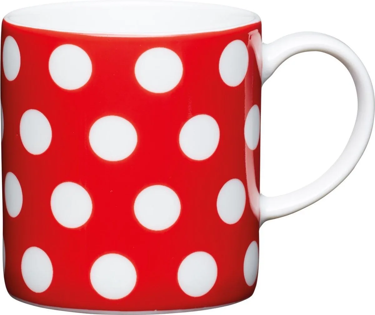 Espresso Kopje - Polka Dot - 80ml van KitchenCraft in Rood – productfoto