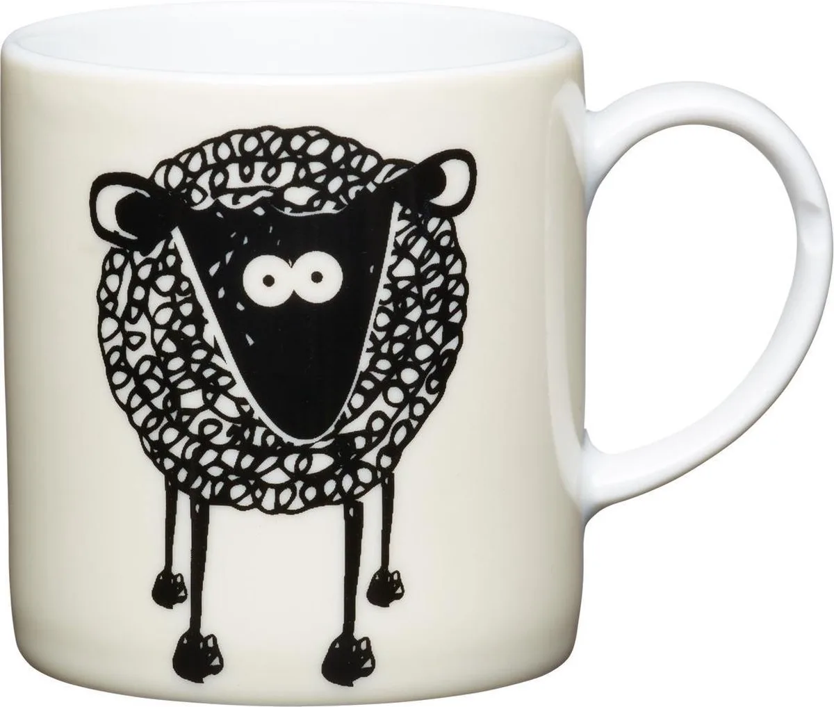 Espresso Kopje - Schapen - 80ml van KitchenCraft in Meerkleurig – productfoto