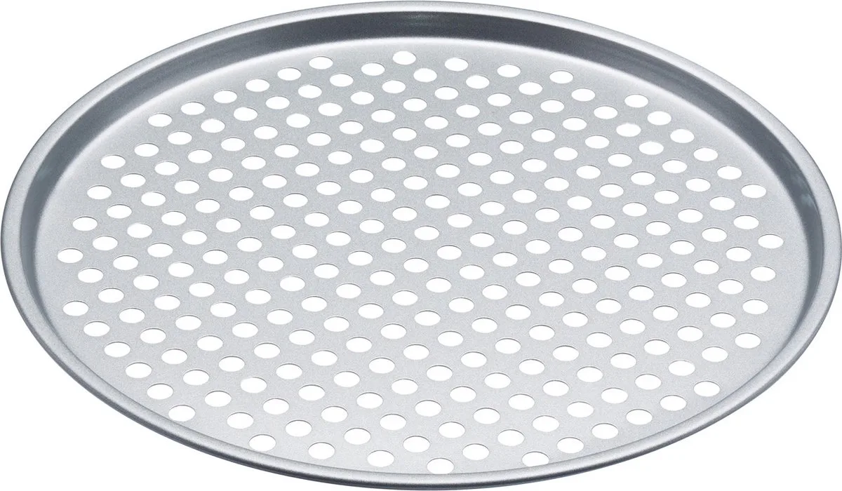 Geperforeerde Pizzapan / Metalen Pizza Bakplaat - 33 Centimeter by KitchenCraft in Zilvergrijs – product photo