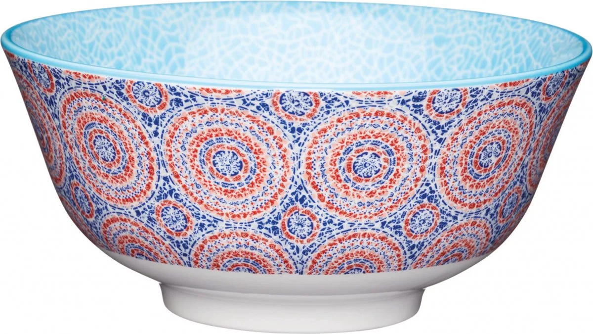 Keramische Kom In Mozaïekstijl Veelkleurig van KitchenCraft in Blauw – productfoto