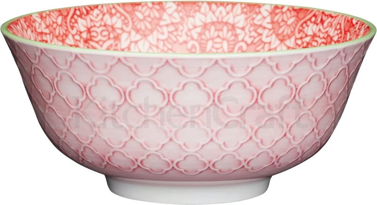Kom 15.5 X 7.5 Cm Keramiek Rood/roze von KitchenCraft in Rot – Produktfoto