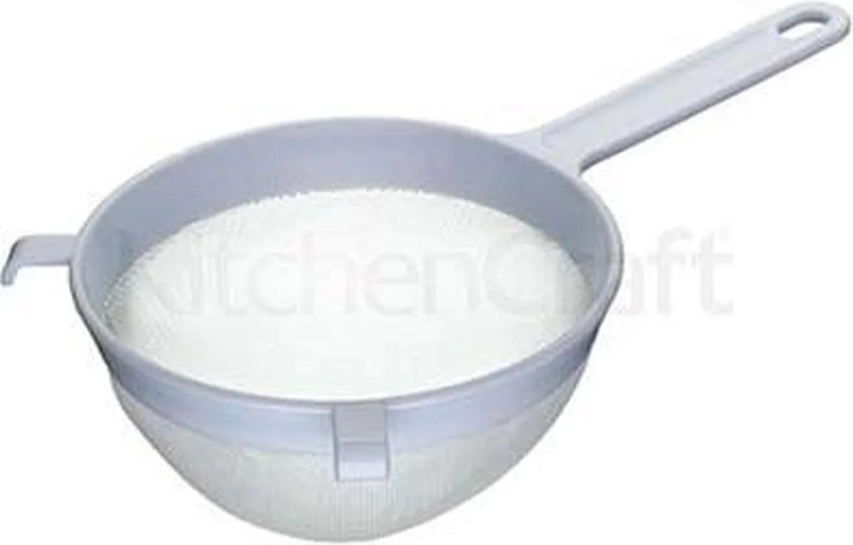 Kunststof zeef, 18cm van KitchenCraft in Wit – productfoto