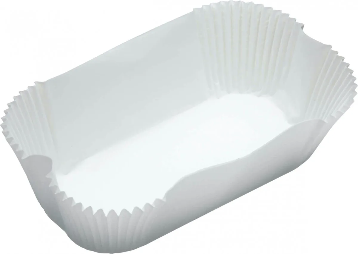 Non-Stick Papieren Bakvormen, 40 Stuks, Wegwerp, 0.45 L van KitchenCraft in Wit – productfoto