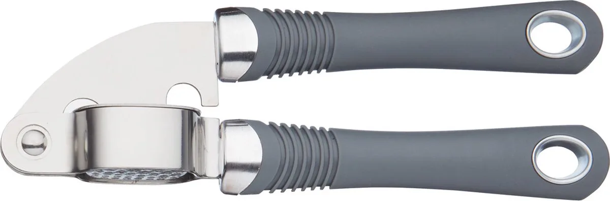 Professional Knoflookpers - Met Ergonomisch Handvat Roestvrij Staal 18,4 x 5,5 x 3,3 Centimeter van KitchenCraft in Grijs – productfoto