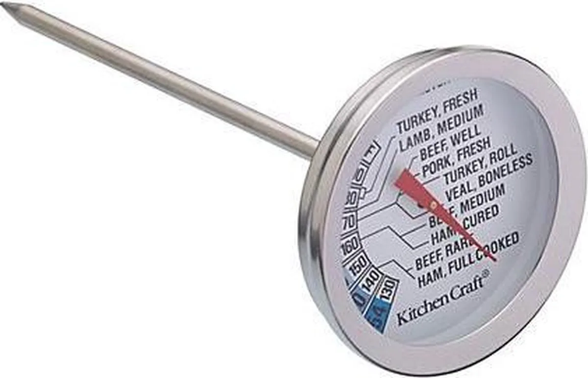 RVS vleesthermometer van KitchenCraft in Rvs – productfoto