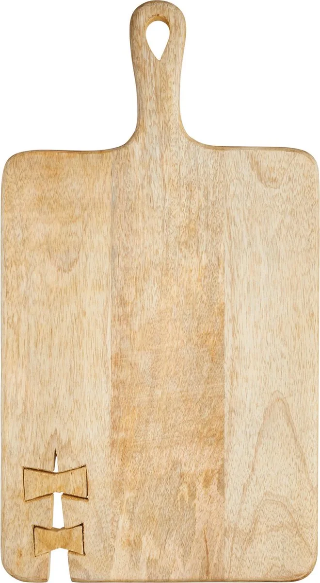 Serveerplank, Hout, 27.5 x 50 x 1.5 cm van KitchenCraft in Bruin – productfoto