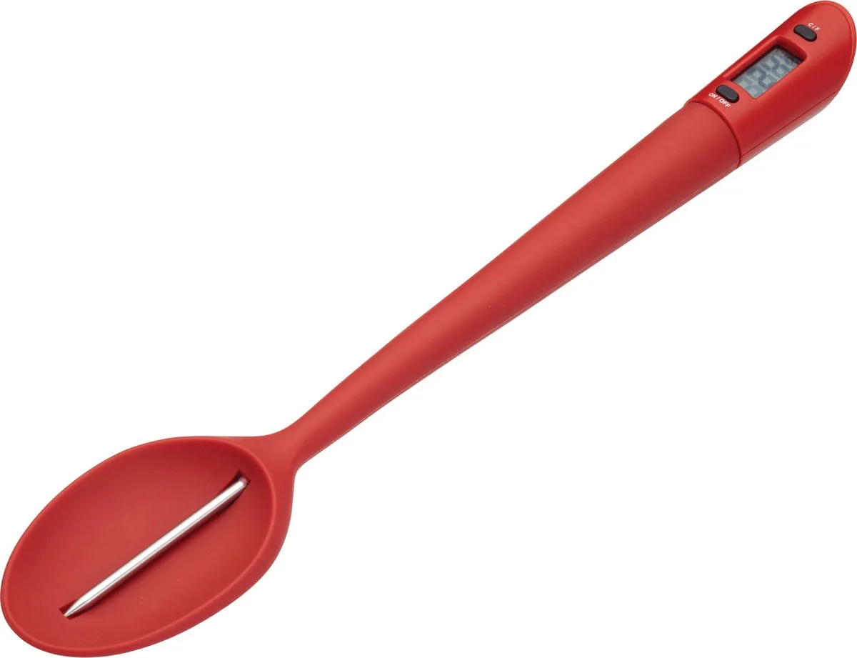 Thermometer en lepel in 1 van KitchenCraft in Rood – productfoto