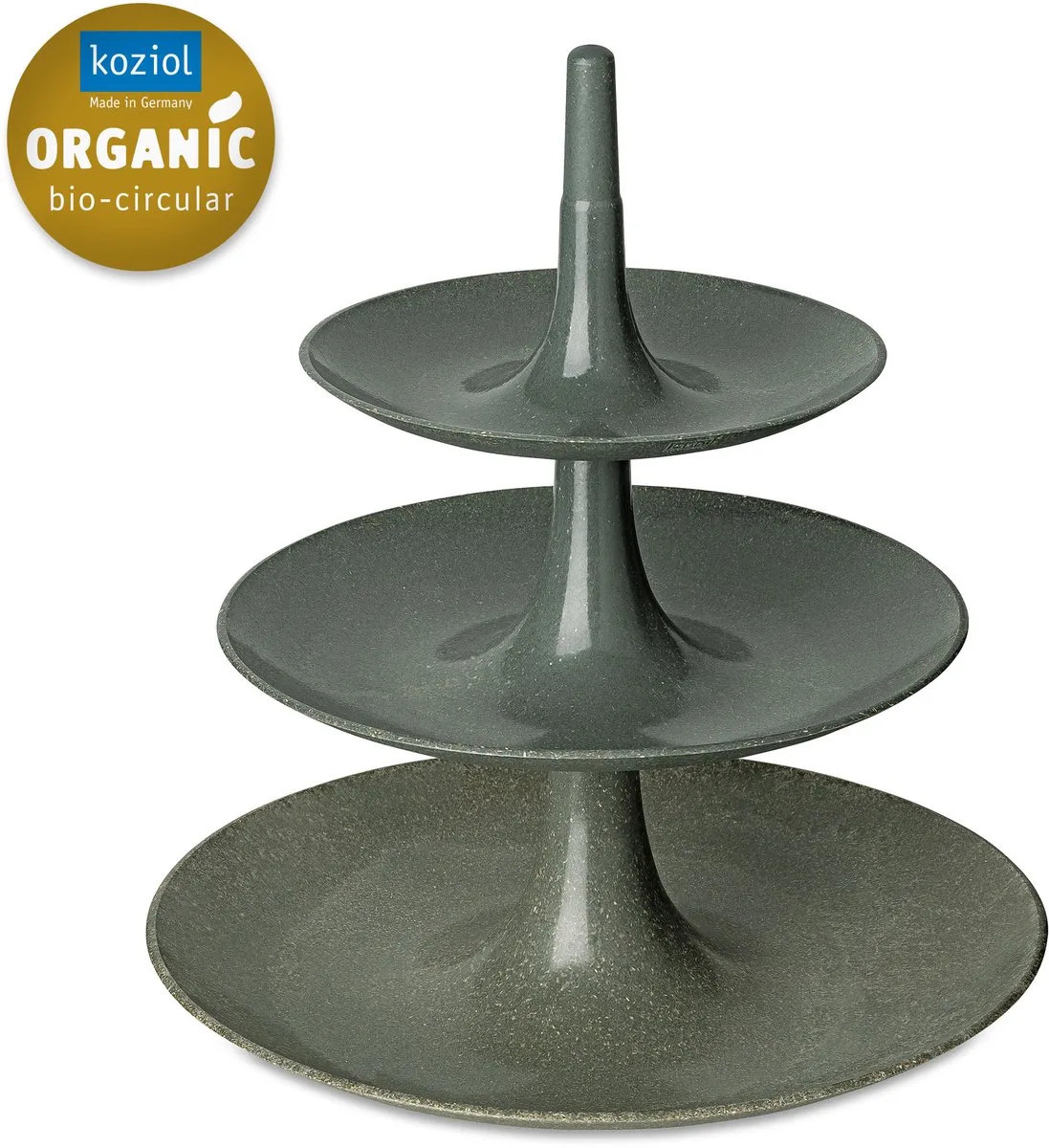 Babell Etagere - 3 laags - Large - As grijs van Koziol in Ash Grey – productfoto