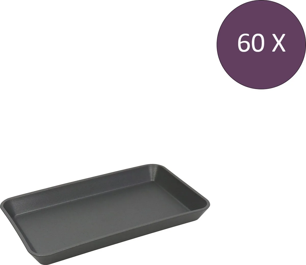 Bio-Circulair - Move Serveerschaal 14,5x8,5 cm BULK Set van 60 Stuks - Bio Circulair Kunststof fra Koziol i Grå – produktbillede