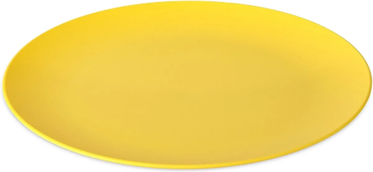 Bord, Platte Schaal, ø 26 cm, Strong Organic Bio-Circular de Koziol en Jaune – photo produit
